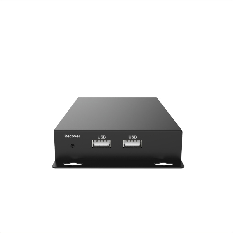 Face avant du media player : bouton Recover et 2x USB